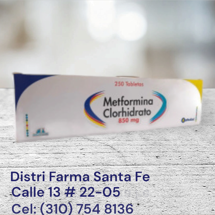 METFORMINA 850MG X 250 TABLETAS (GRANDE)