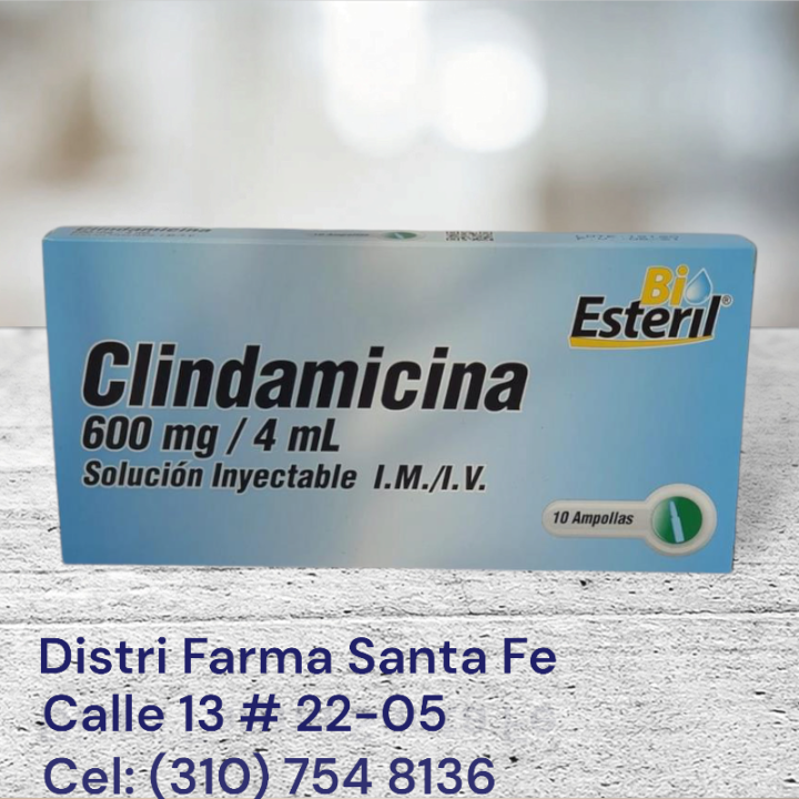 CLINDAMICINA 600 MG X 10 AMPOLLAS