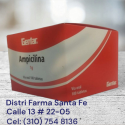 AMPICILINA GENFAR 1GR X 100 TABLETAS