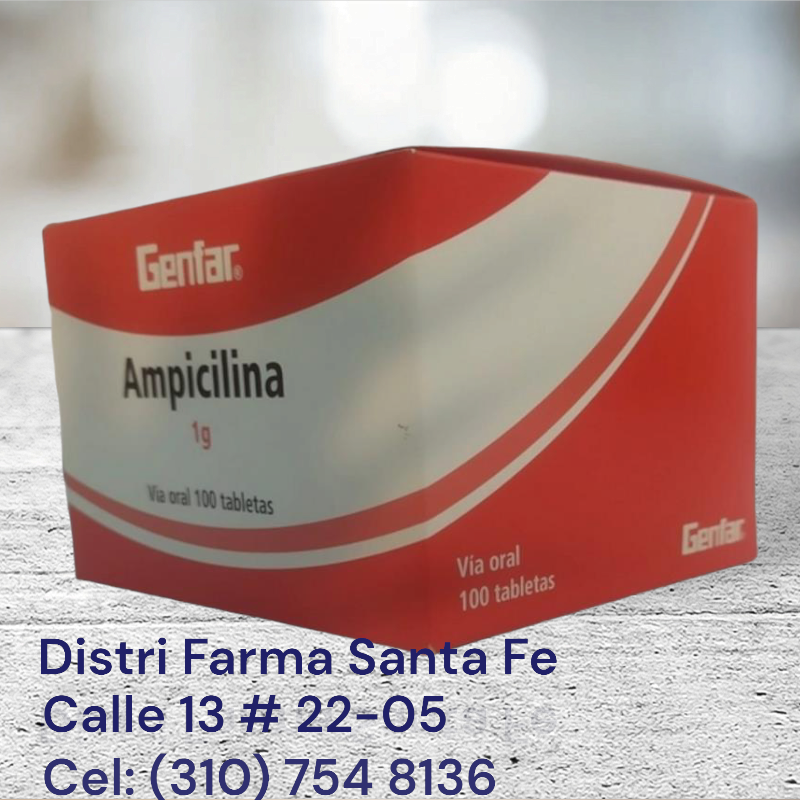 AMPICILINA GENFAR 1GR X 100 TABLETAS