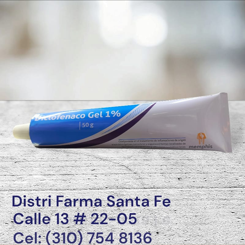 DICLOFENACO GEL MEMPHIS TUBO 1%  X 50GR