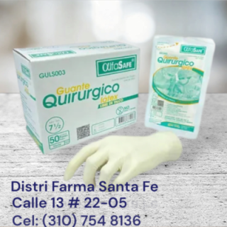 GUANTE DE CIRUGIA ESTERIL CAJA X 50 PARES (IVA)