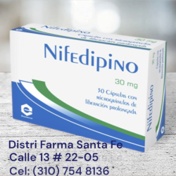 NIFEDIPINO RETARD 30 MG  X 30 CAPSULAS