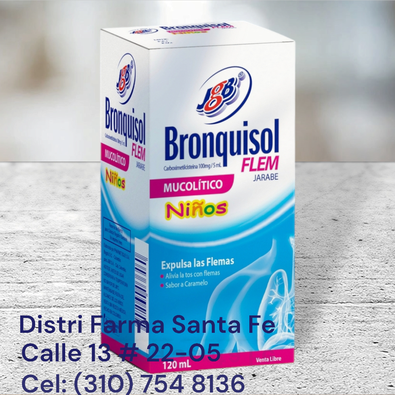 BRONQUISOL JGB JARABE NIÑOS X 120ML