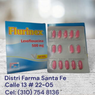 FLURINEX 500MG X 14 TABLETAS (LEVOFLOXACINA) (BF)