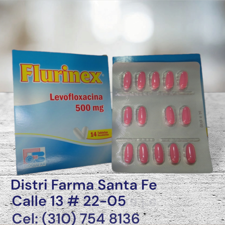 FLURINEX 500MG X 14 TABLETAS (LEVOFLOXACINA) (BF)