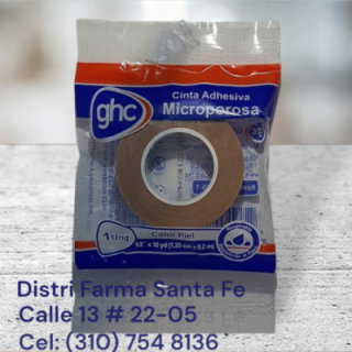 MICROPORE  1/2" X 2 YARDAS  CAJA X 24 UNIDADES