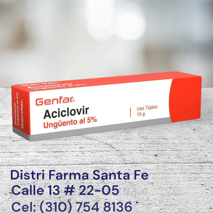 ACICLOVIR UNGUENTO GENFAR 5% X 15GR