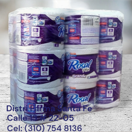 PAPEL HIG ROSAL X 54 ROLLOS (IVA)