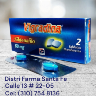 VIGRADINA 50MG X 2 TABLETAS (SILDENAFIL)