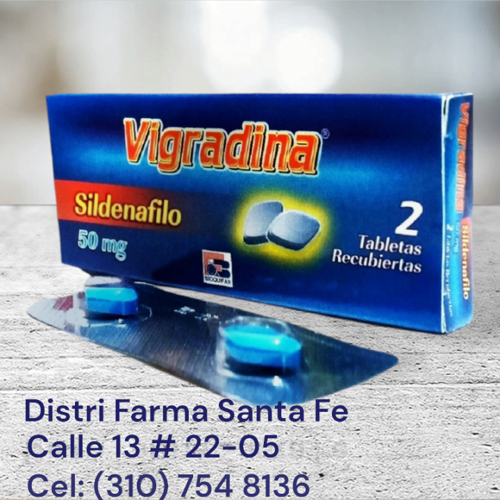 VIGRADINA 50MG X 2 TABLETAS (SILDENAFIL)