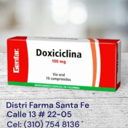 DOXICICLINA GENFAR 100MG X 10 TABLETAS