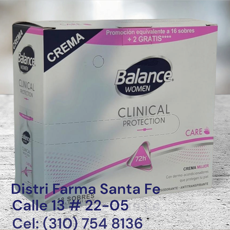 DESODORANTE BALANCE CAJA X 18 SOBRES (IVA)