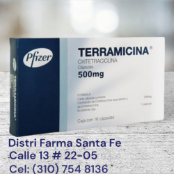 TERRAMICINA 250 MG X 16 CAPSUL