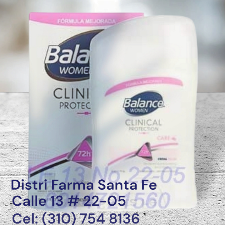 DESODORANTE BALANCE CLINICAL BARRA  X 50GR (IVA)
