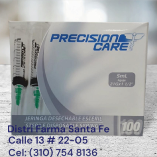 JERINGA DE  5ML X 100 UNIDADES (IVA)
