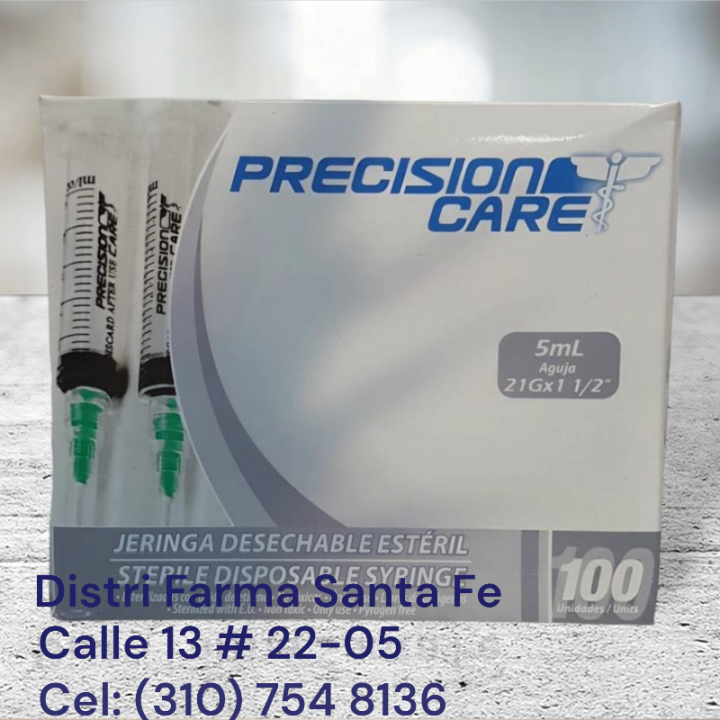 JERINGA DE  5ML X 100 UNIDADES (IVA)