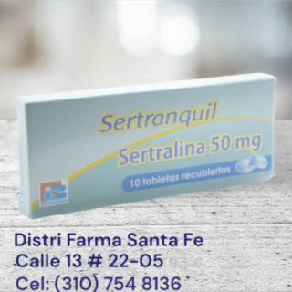 SERTRANQUIL 50MG X 10 TABLETAS (SERTRALINA) (BF)
