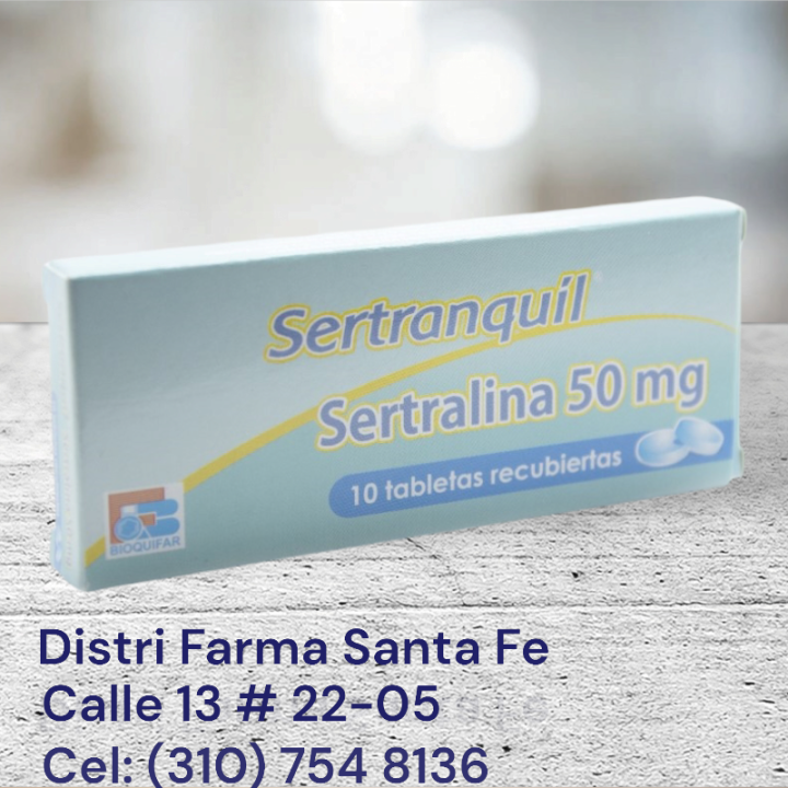 SERTRANQUIL 50MG X 10 TABLETAS (SERTRALINA) (BF)