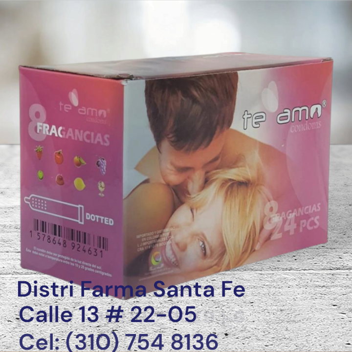 PRESERVATIVO TE AMO CAJA X 24 ESTUCHES X 3 UNIDS