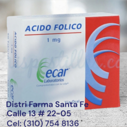 ACIDO FOLICO ECAR 1MG X 60 TABLETAS