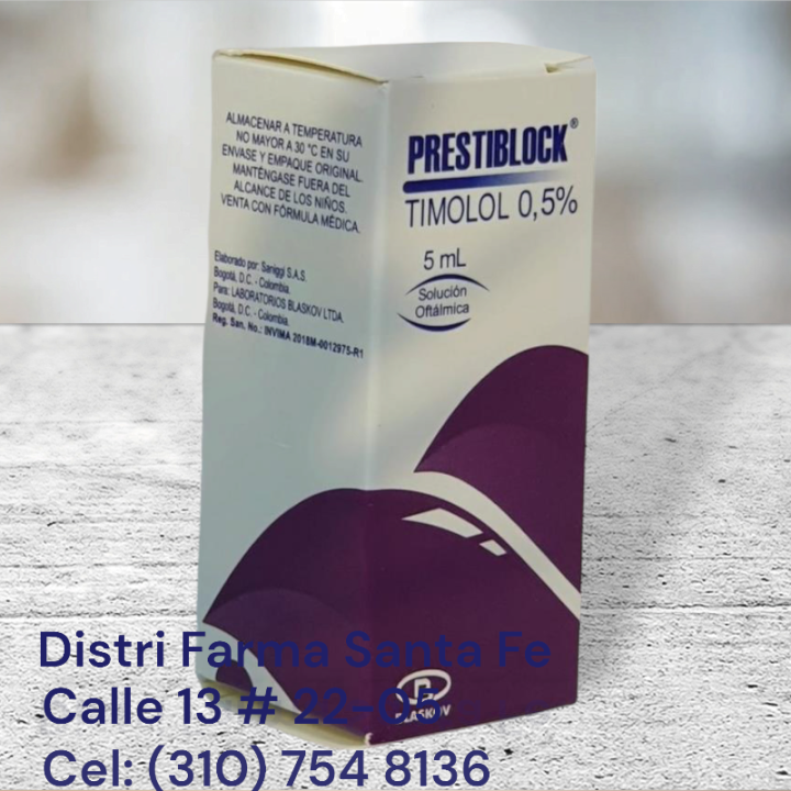 MALEATO DE TIMOLOL 0.5 (PRESTIBLOCK)
