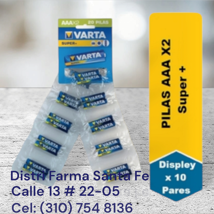 VARTA PILA  AA TIRA X 10 PARES (IVA)