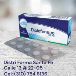 DICLOFENACO COASPHARMA  50MG X 20 TABLETAS