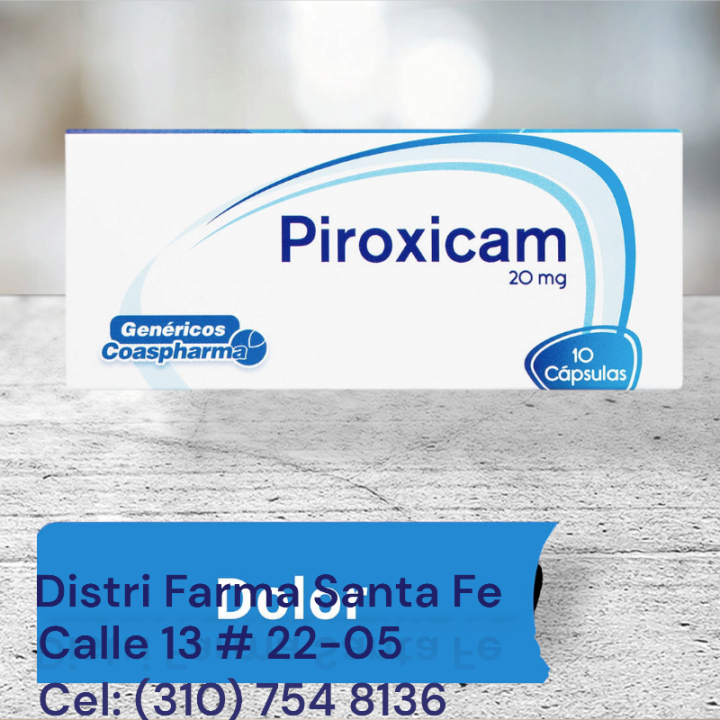 PIROXICAM COASPHARMA 20MG X 10 CAPSULAS