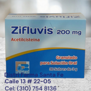 ZIFLUVIS ACETILCISTEINA 200 MG X 30 SOBRES (BF)