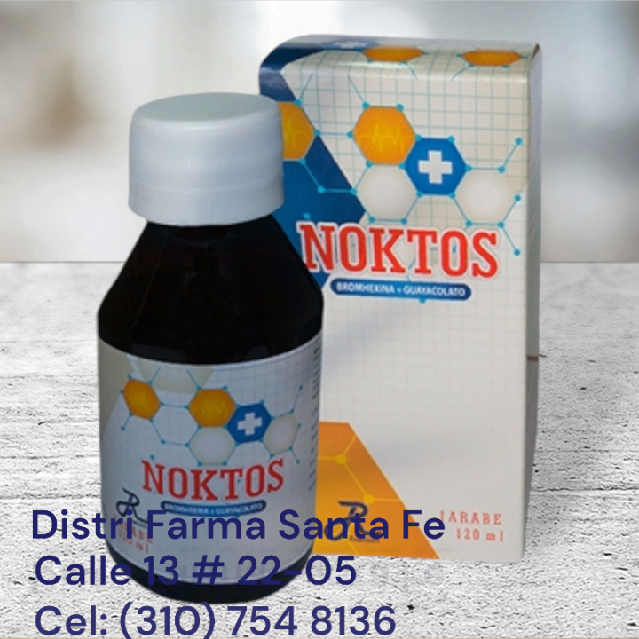 JARABE NOKTOS X 120ML (BROMHEXINA + GUAYACOLATO)