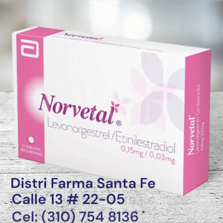 NORVETAL X 21 TABLETAS