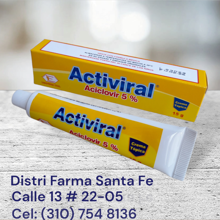 ACTIVIRAL CREMA 5% TUBO X15GR (ACICLOVIR) BF