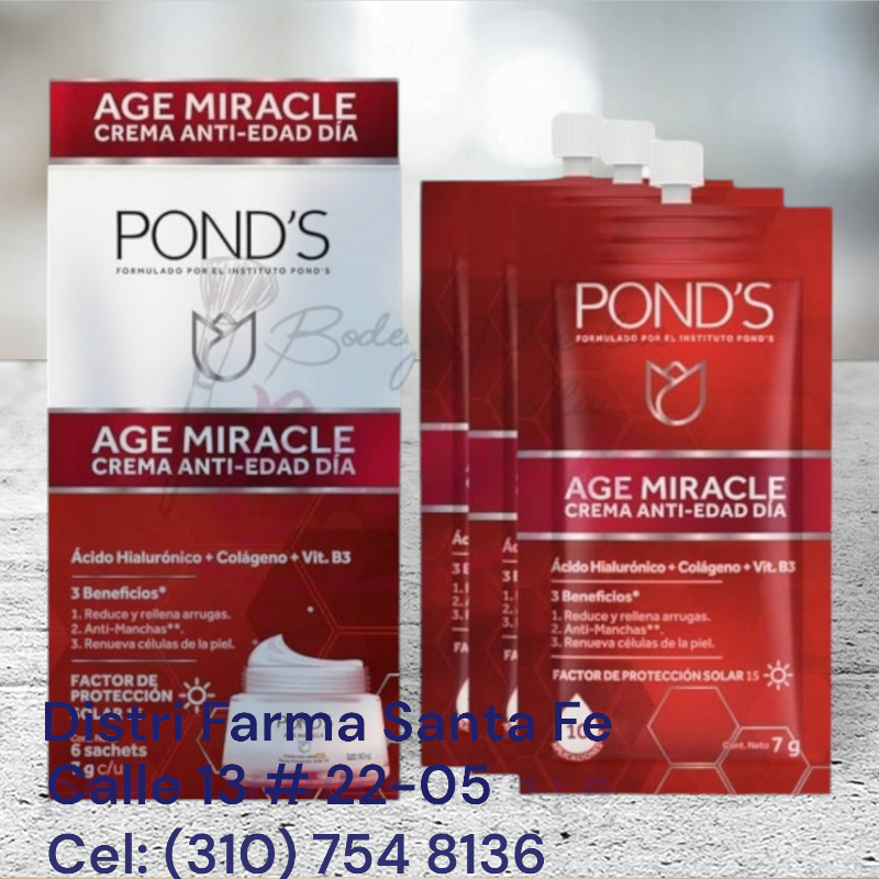 PONDS CREMA ANTI EDAD X 6 SOBRES (AGE MIRACLE)