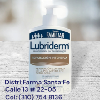 CREMA LUBRIDERM X 946ML CON VALVULA DORADA, MORADA