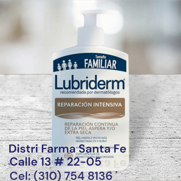 CREMA LUBRIDERM X 946ML CON VALVULA DORADA, MORADA
