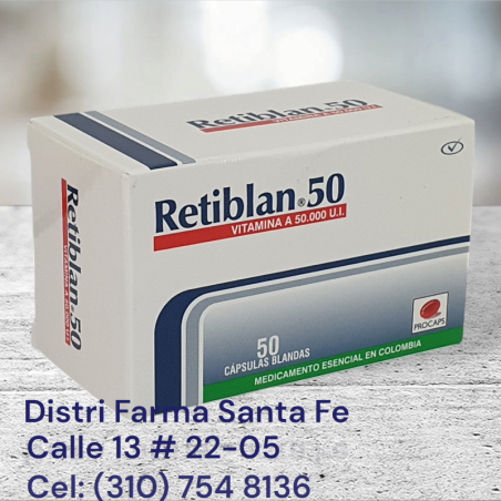 RETIBLAN 50.000 U.I. X 50CAPSULAS (VITAMINA A)