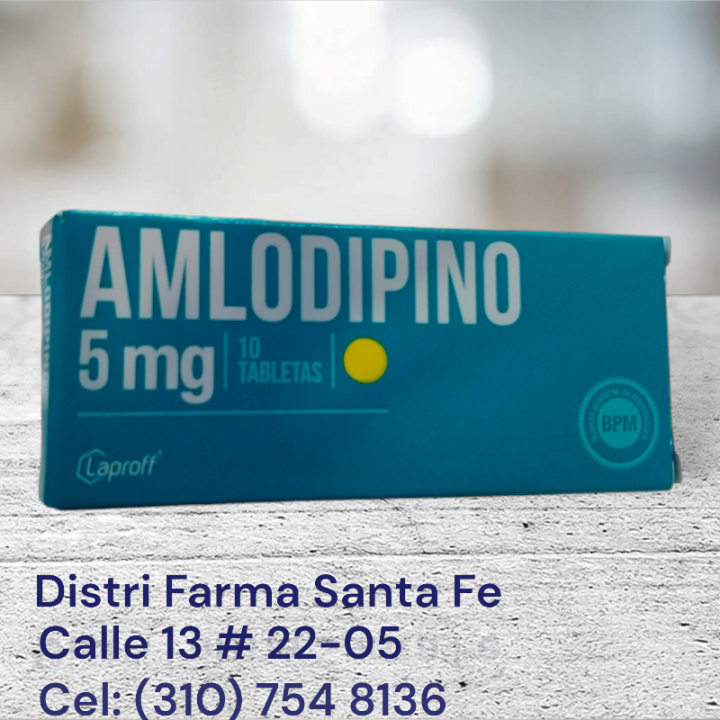 AMLODIPINO LAPROFF 5MG X 10 TABLETAS