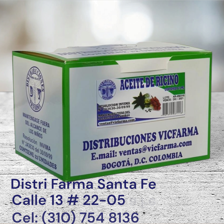 ACEITE DE RICINO X 12UNDS X 25ML (ONZA)