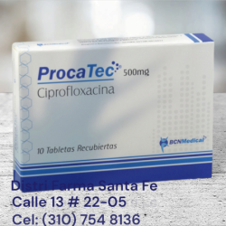 PROCATEC 500MG X 10 TABLETAS (CIPROFLOXACINA)