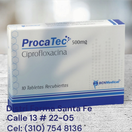 PROCATEC 500MG X 10 TABLETAS (CIPROFLOXACINA)