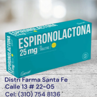 ESPIRONOLACTONA 25MG X 20 TABLETAS DE LAPROFF