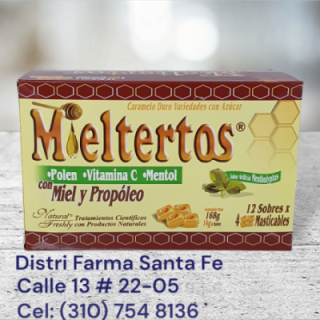 MIELTERTOS PASTILLAS X 12 SOBRES