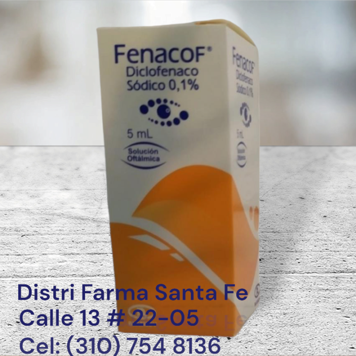 FENACOF 5ML  DICLOFENACO  0.1% (GOTAS OFTALMICAS)