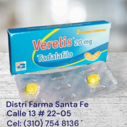 VERELIS 20MG X 2 TABLETAS (TADALAFILO)