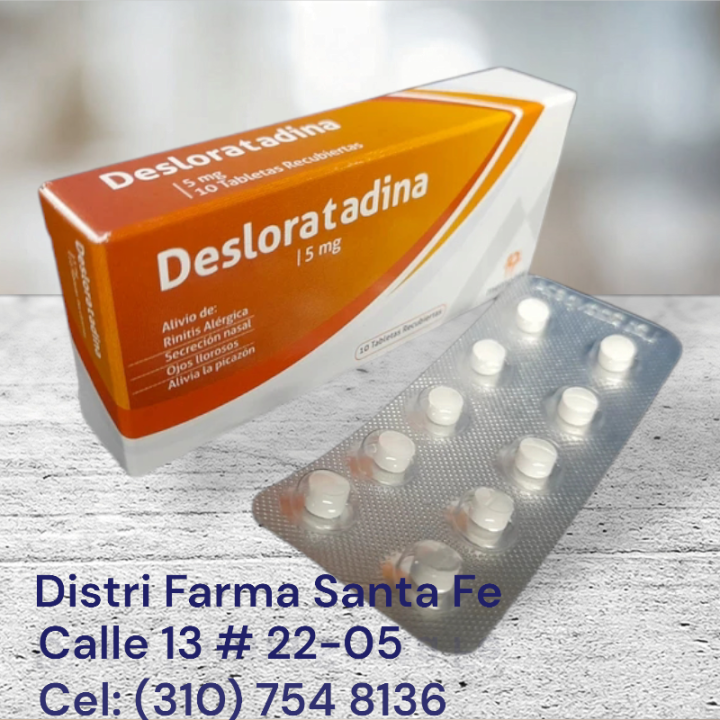 DESLORATADINA MEMPHIS  5MG X 10 TABLETAS