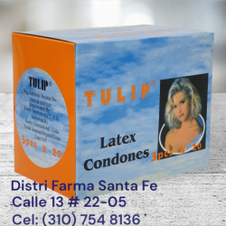 PRESERVATIVO TULIP CAJA X 60 UNIDADES X 3 ESTUCHES