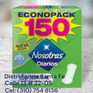 PROTECTORES NOSOTRAS X 150 UNIDADES