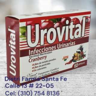 UROVITAL X 60 CAPSULAS (INFECCIONES URINARIAS)