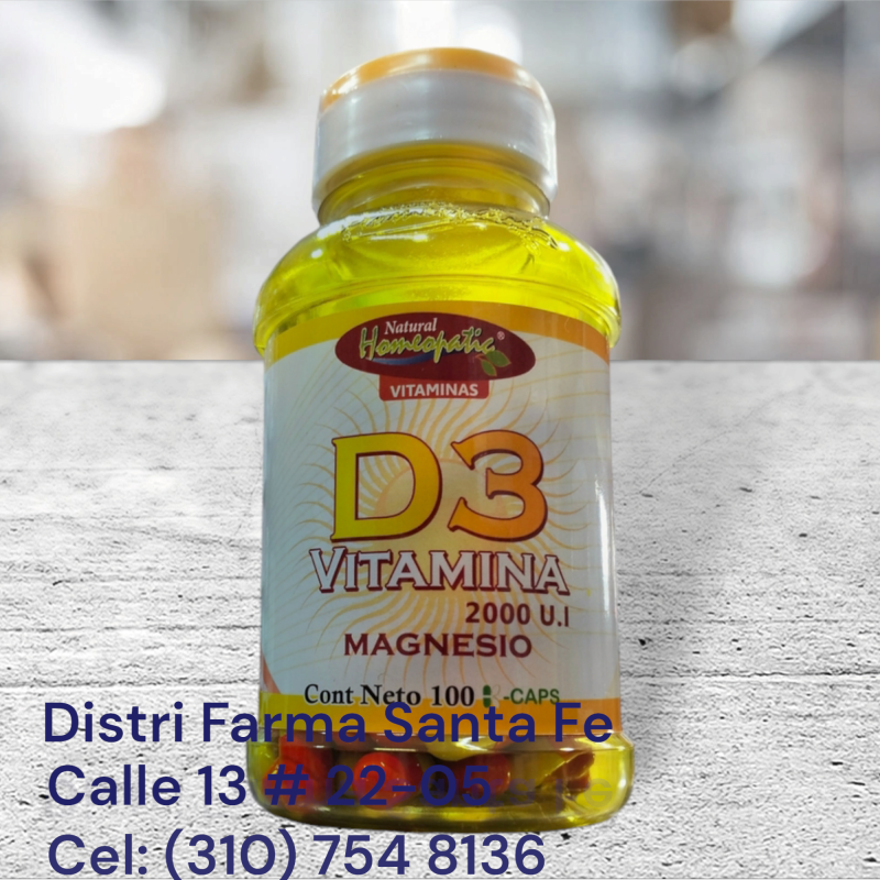 VITAMINA D  2000UI X 100 CAPSULAS (FRASCO)